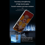 Folie de protectie Ecran Privacy Anank 3X Reinforced pentru Apple iPhone 14 Pro, Sticla securizata, Full Glue, 2.5D
