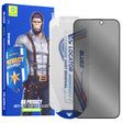 Folie de protectie Ecran Privacy Blueo Anti-Peep Applicator Pro pentru Apple iPhone 15 Pro Max, Sticla securizata, Full Glue