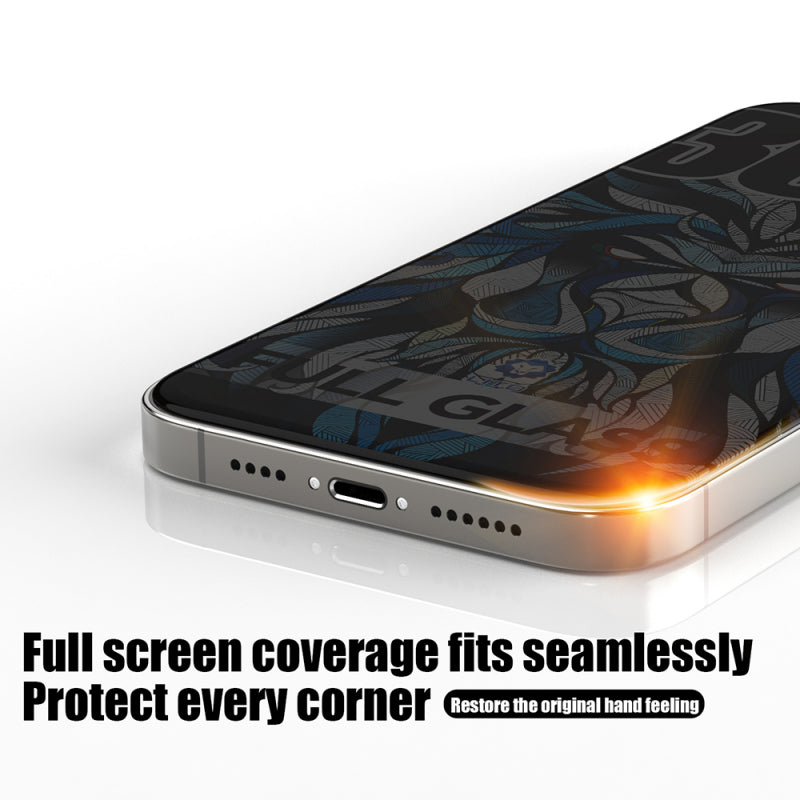 Folie de protectie Ecran Privacy Lito D+ Max 300C pentru Apple iPhone 16 Plus, Sticla securizata, Full Glue