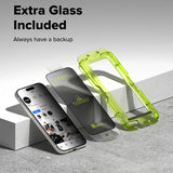 Folie de protectie Ecran Privacy Ringke Easy Slide pentru Apple iPhone 17, Sticla Securizata, Full Glue, Set 2 bucati