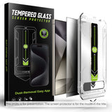 Folie de protectie Ecran Privacy Techsuit TitanGlass CrystalHD pentru Samsung Galaxy S25+ S936 / S24+ S926, Sticla securizata, F