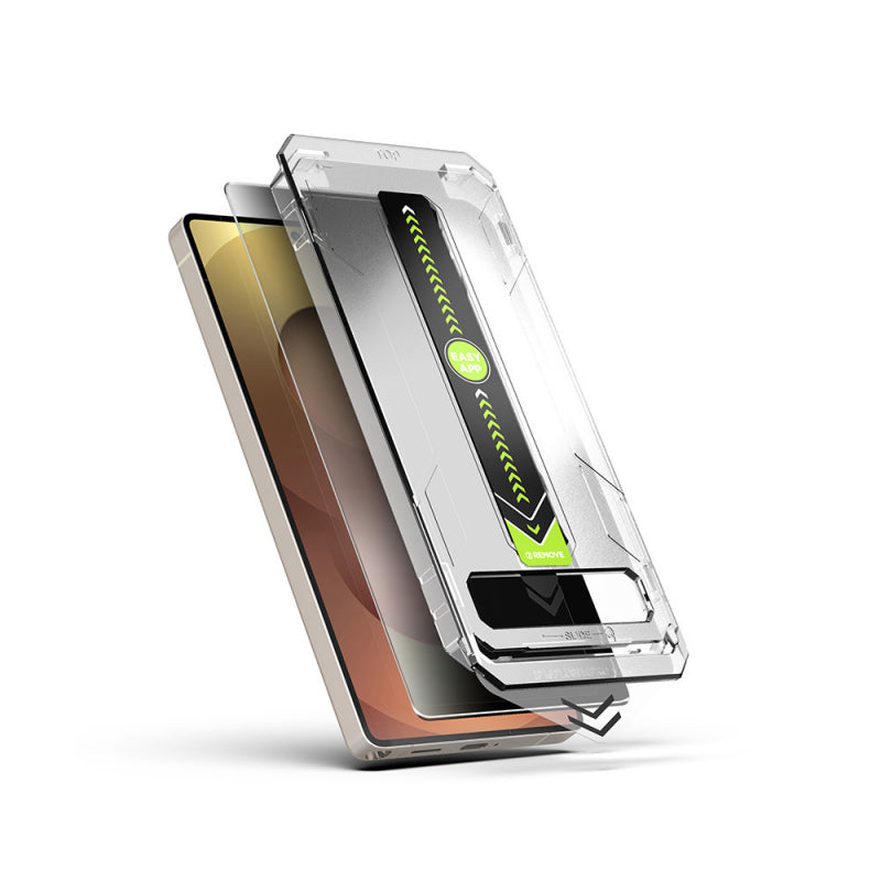 Folie de protectie Ecran Privacy Techsuit TitanGlass CrystalHD pentru Samsung Galaxy S25 Ultra S938, Sticla securizata, Full Glu