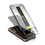 Folie de protectie Ecran Privacy Techsuit TitanGlass pentru Apple iPhone 12 / 12 Pro, Sticla securizata, Full Glue