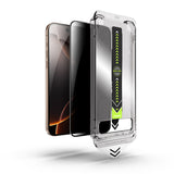 Folie de protectie Ecran Privacy Techsuit TitanGlass pentru Apple iPhone 12 / 12 Pro, Sticla securizata, Full Glue