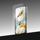 Folie de protectie Ecran Ringke Easy Slide pentru Google Pixel 9a, Sticla Securizata, Full Glue, Set 2 bucati