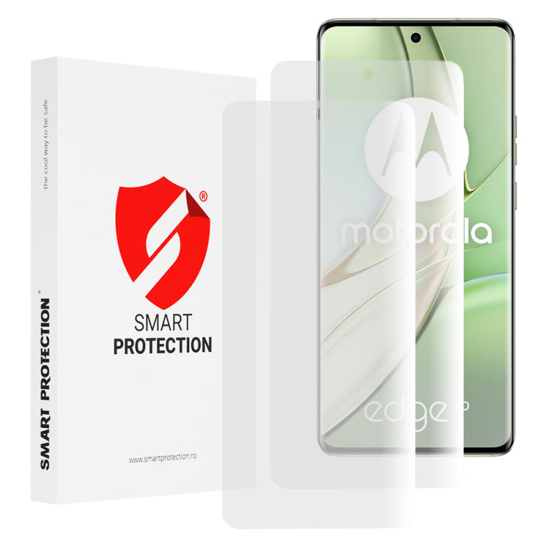 Folie de protectie Ecran Smart Protection Premium Classic pentru Motorola Edge (2023) / Edge 40 Neo / Edge 40, Plastic, Set 2 bu