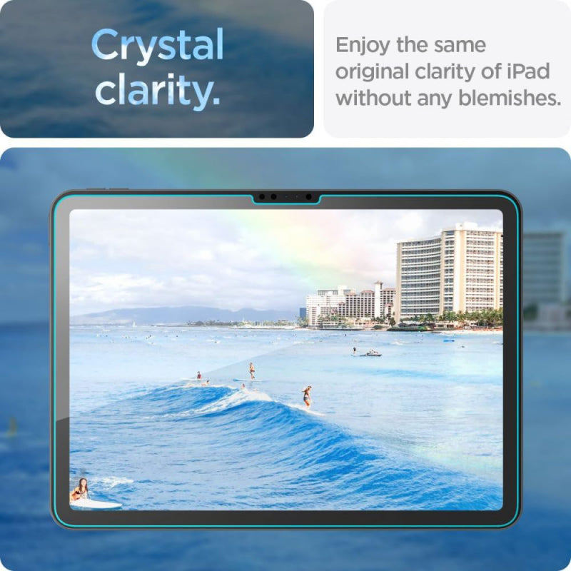 Folie de protectie Ecran Spigen GlastR EZ FIT pentru Apple iPad Air 11 (2025) / Air 11 (2024), Sticla securizata, Full Glue