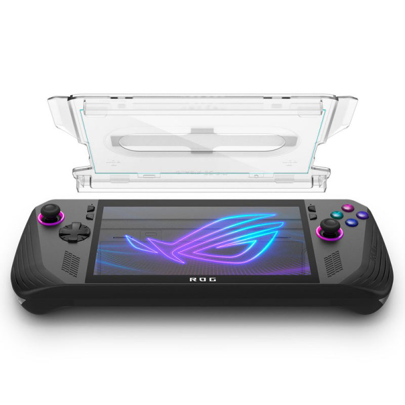 Folie de protectie Ecran Spigen GlastR EZ FIT pentru Asus ROG Ally X, Sticla Securizata, Full Glue, Set 2 bucati