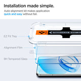 Folie de protectie Ecran Spigen GlastR EZ FIT pentru Samsung Galaxy S23 S911, Sticla securizata, Full Glue, Set 2 bucati
