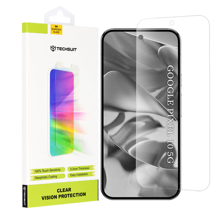 Folie de protectie Ecran Techsuit Clear Vision pentru Google Pixel 10, Sticla securizata, Full Glue