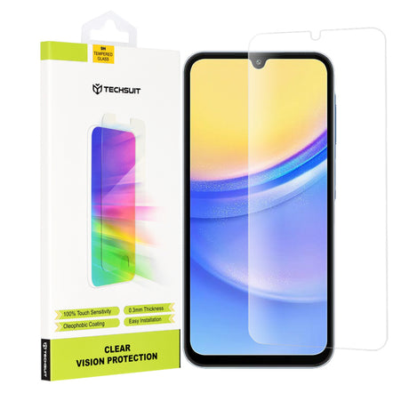 Folie de protectie Ecran Techsuit Clear Vision pentru Samsung Galaxy M15 / A15 5G A156 / A15 A155 / A25 A256, Sticla securizata,