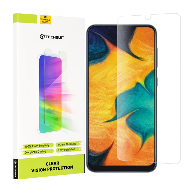 Folie de protectie Ecran Techsuit Clear Vision pentru Samsung Galaxy M31 M315 / M21 M215 / A50s A507 / A30s A307, Sticla securiz