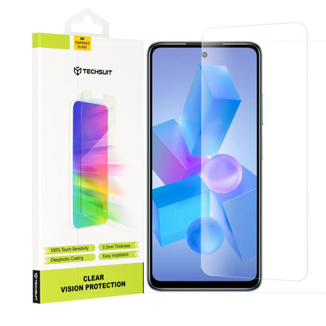 Folie de protectie Ecran Techsuit Clear Vision pentru Tecno Spark 20 Pro / Pova 5 Pro / Hot 40 / Hot 40 Pro, Sticla securizata, 