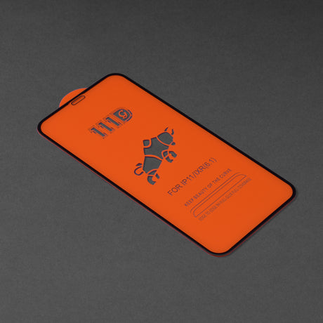 Folie de protectie Ecran Techsuit pentru Apple iPhone 11 / XR, Sticla securizata, Full Glue, 111D - Neagra - NotebookGsm