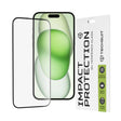 Folie de protectie Ecran Techsuit pentru Apple iPhone 16 Plus / 15 Plus, Sticla securizata, Full Glue, 111D