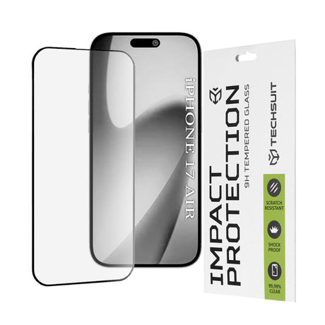 Folie de protectie Ecran Techsuit pentru Apple iPhone 17 Air, Sticla securizata, Full Glue, 111D