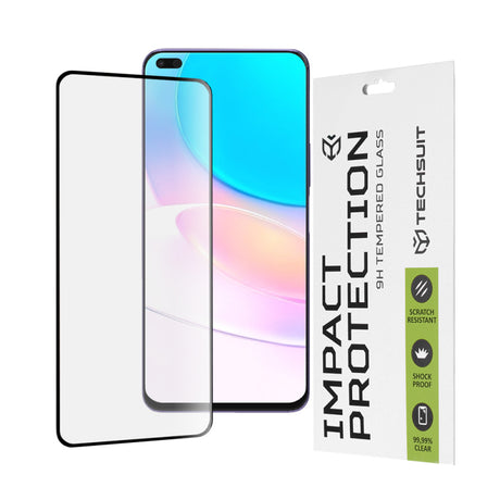 Folie de protectie Ecran Techsuit pentru Honor 50 Lite / Huawei nova 8i, Sticla securizata, Full Glue, 111D