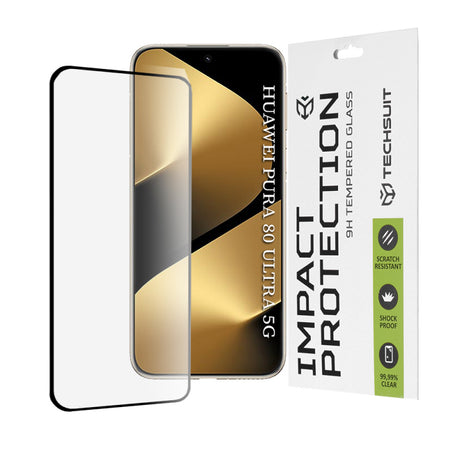 Folie de protectie Ecran Techsuit pentru Huawei Pura 80 Ultra, Sticla Securizata, Full Glue, 111D