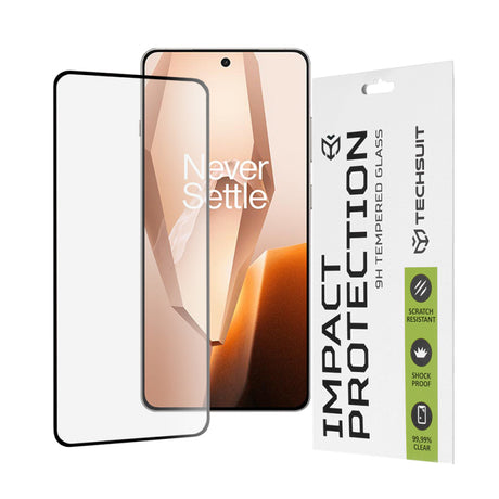 Folie de protectie Ecran Techsuit pentru OnePlus 13R, Sticla securizata, Full Glue, 111D