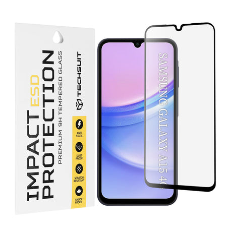 Folie de protectie Ecran Techsuit pentru Samsung Galaxy M15 / A15 5G A156 / A15 A155, Sticla Securizata, Full Glu