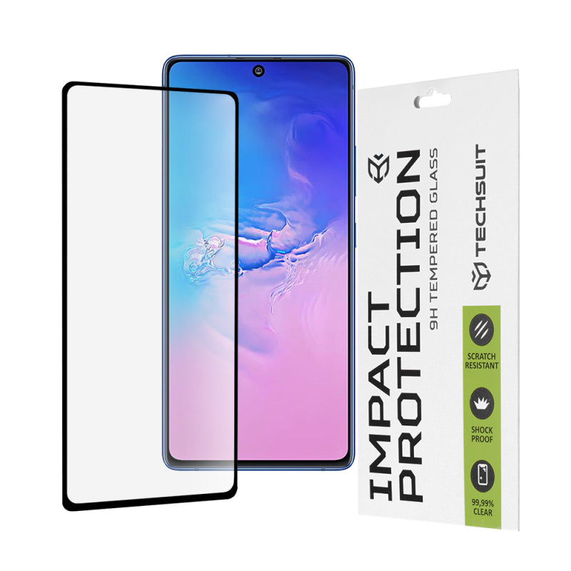 Folie de protectie Ecran Techsuit pentru Samsung Galaxy S10 Lite G770, Sticla securizata, Full Glue, 111D