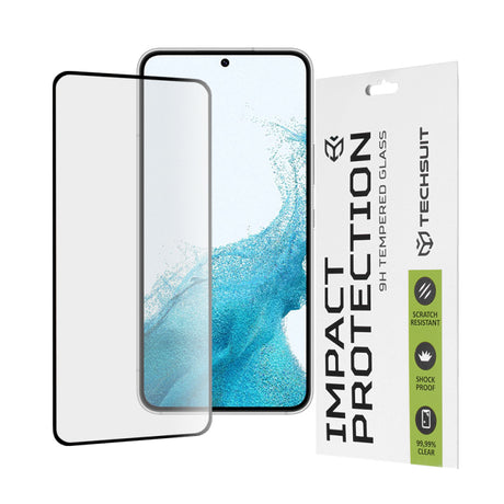 Folie de protectie Ecran Techsuit pentru Samsung Galaxy S23 S911 / S22 5G S901, Sticla securizata, Full Glue, 111D