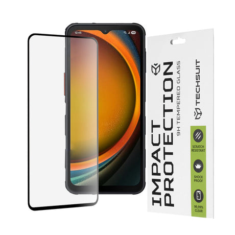 Folie de protectie Ecran Techsuit pentru Samsung Galaxy XCover7 Pro, Sticla securizata, Full Glue, 111D