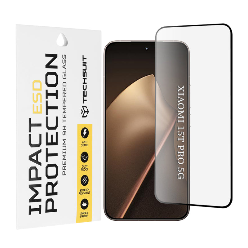 Folie de protectie Ecran  Techsuit pentru Xiaomi 15T Pro, Sticla Securizata, Full Glu