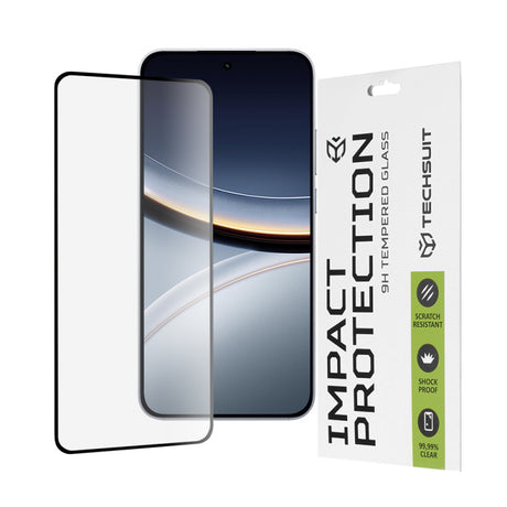 Folie de protectie Ecran Techsuit pentru Xiaomi Poco F7, Sticla Securizata, Full Glue, 111D