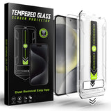 Folie de protectie Ecran Techsuit TitanGlass CrystalHD pentru Samsung Galaxy S25 S931 / S24 S921, Sticla securizata, Full Glue