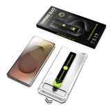 Folie de protectie Ecran Techsuit TitanGlass CrystalHD pentru Samsung Galaxy S25 Ultra S938, Sticla securizata, Full Glue