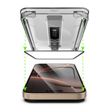 Folie de protectie Ecran Techsuit TitanGlass pentru Apple iPhone 15 Pro, Sticla securizata, Full Glue, Set 2 bucati