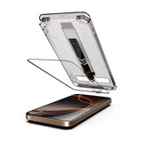 Folie de protectie Ecran Techsuit TitanGlass pentru Apple iPhone 15 Pro, Sticla securizata, Full Glue, Set 2 bucati