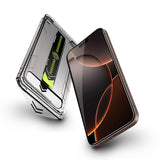 Folie de protectie Ecran Techsuit TitanGlass pentru Apple iPhone 15 Pro, Sticla securizata, Full Glue, Set 2 bucati