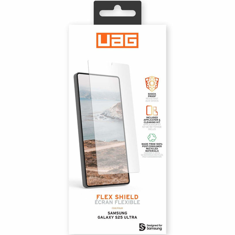 Folie de protectie Ecran Urban Armor Gear Flex Shield Eco pentru Samsung Galaxy S25 Ultra S938, Plastic