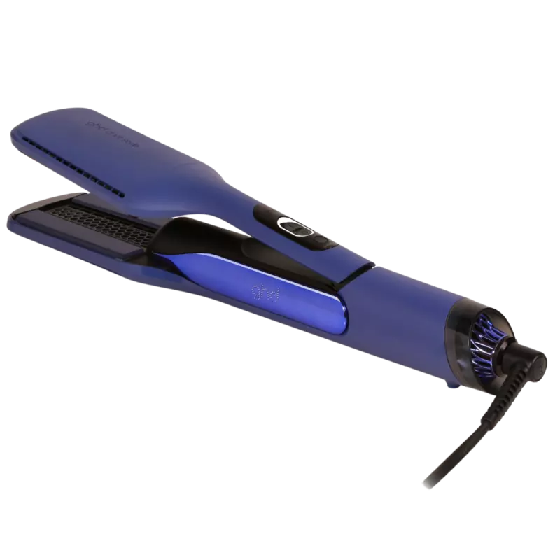 Placa de indreptat + uscator 2-in-1, perie cu aer cald ghd Duet Hair Style, Elementary Blue