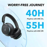 Handsfree Bluetooth Anker SoundCore Space On, Multipoint, A2DP, ANC, Negru A3035G11