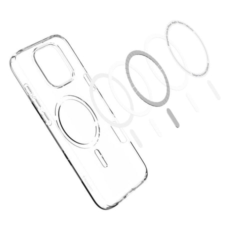 Husa MagSafe pentru Apple iPhone 16 Pro, Spigen, Liquid Crystal, Transparenta ACS08389 - Transparenta - NotebookGsm