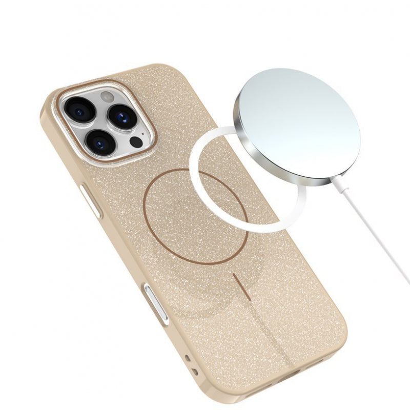 Husa MagSafe pentru Apple iPhone 16 Pro Max, OEM, Glitter Thin Mag