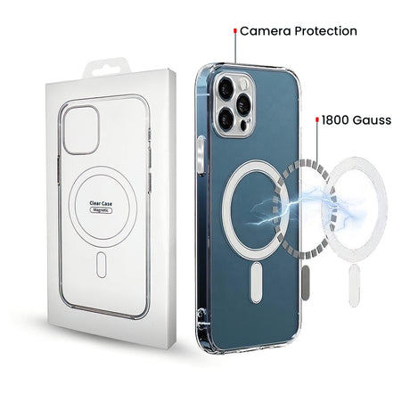 Husa MagSafe pentru Apple iPhone 16 Pro, OEM, Clear with Camera Protectio