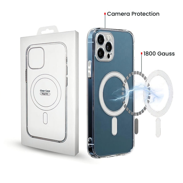 Husa MagSafe pentru Apple iPhone 16 Pro, OEM, Clear with Camera Protectio