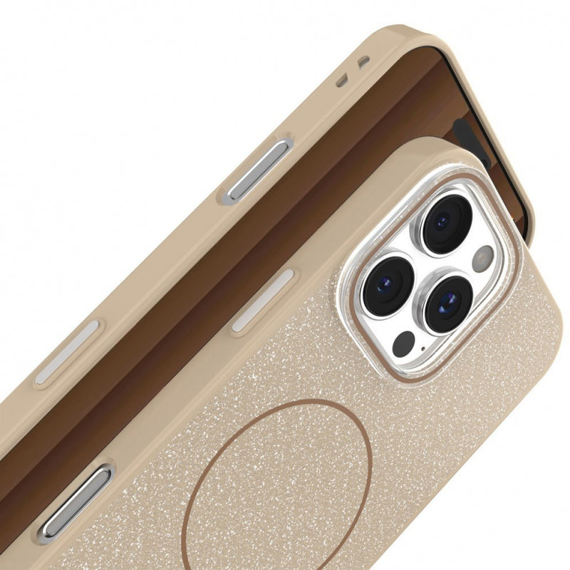 Husa MagSafe pentru Apple iPhone 16 Pro Max, OEM, Glitter Thin Mag