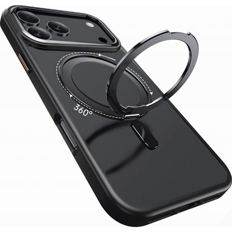 Husa MagSafe pentru Apple iPhone 17 Pro, Tech-Protect, MagRin - Neagra - NotebookGsm