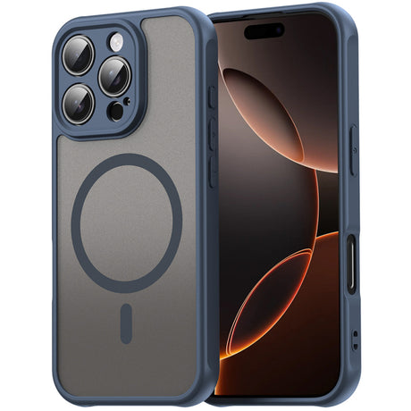 Husa MagSafe pentru Apple iPhone 11 Pro, Techsuit, HaloFrost II, Bleumarin