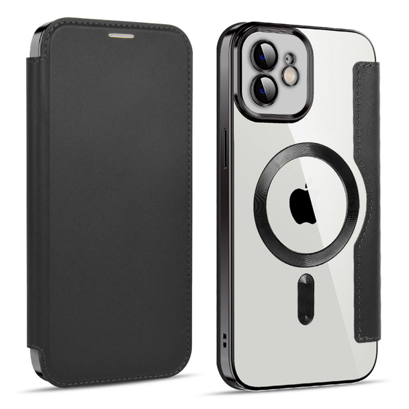 Husa MagSafe pentru Apple iPhone 11, Techsuit, SmartMag Book
