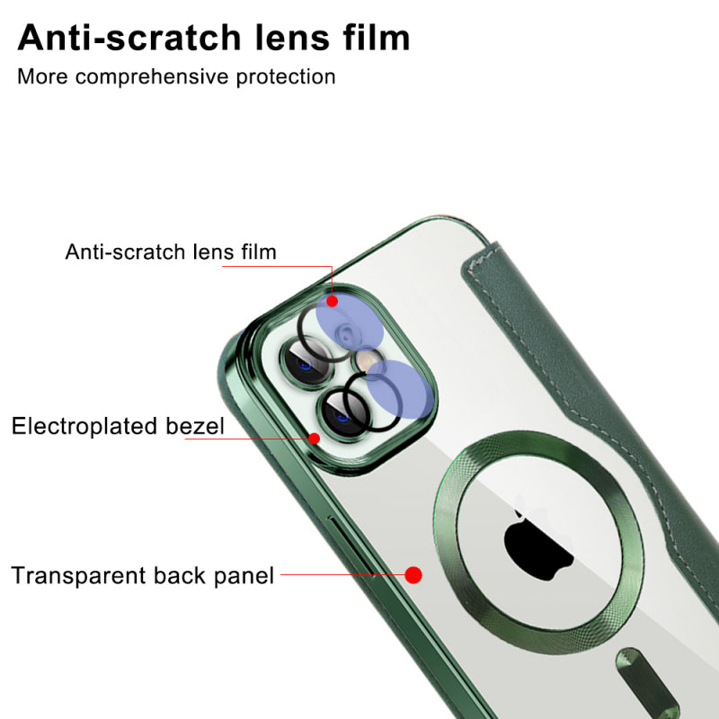Husa MagSafe pentru Apple iPhone 11, Techsuit, SmartMag Book
