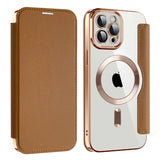 Husa MagSafe pentru Apple iPhone 12 Pro, Techsuit, SmartMag Book