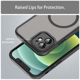 Husa MagSafe pentru Apple iPhone 12, Techsuit, HaloFrost II, Neagra