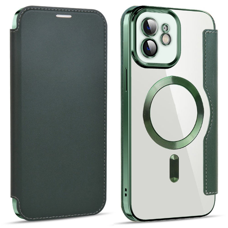 Husa MagSafe pentru Apple iPhone 12, Techsuit, SmartMag Book