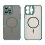 Husa MagSafe pentru Apple iPhone 13 Pro Max, Techsuit, HaloFrost II, Verde
